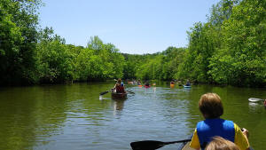 Canoeing at Cedar Creek Park